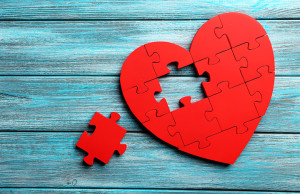 rompecabezas corazon, compatibilidad