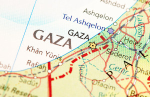 mapa gaza