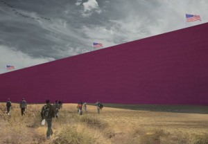 Así se vería el muro fronterizo de Trump